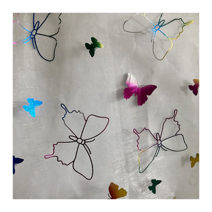 Cổ Phiếu Rất Nhiều Giá Thấp MOQ Vàng Dập Lá Lưới Vải Mềm Sáng Bóng Glitter Vải Tuyn Lưới Nhiều Loại Thiết Kế - Product Image 2