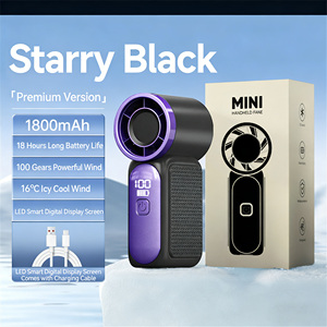 Ventilador de Bolsillo Portátil Mini al por Mayor con Motor sin Escobillas de 20000 RPM, 100 Velocidades y Viento Potente para Camping - Product Image 3