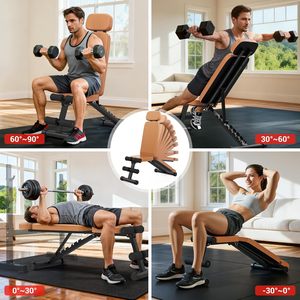 Hot-Selling Foldable Home Fitness Bench Multi-Functional Adjustable <b>Dumbbell</b> Bench Press Sit-Up for Cross-Border Weight-Bearing - Product Image 6