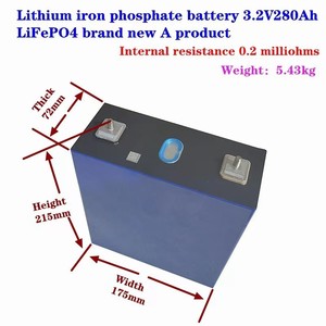แบตเตอรี่ลิเธียมแบบแท่งปริซึม 4 ชิ้น 3.2v 280ah แบตเตอรี่ลิเธียมไอออน ชุดแบตเตอรี่ 230Ah 200Ah 100Ah - Product Image 6