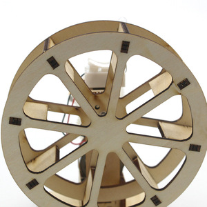 Kit de modèle de générateur à manivelle en bois, jouet éducatif scientifique pour enfants de 7 à 9 ans, apprentissage STEAM, expérience scientifique DIY - Product Image 4