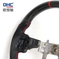 Volante de fibra de carbono para volante Mitsubishi Lancer Evolution Evo 2014 2015 2013 2012 2011 2010 2009 2007