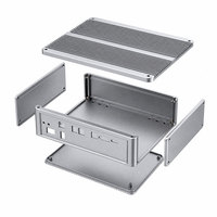 Perfil de Extrusión de Aluminio Anodizado Personalizado CNC, Diferentes Formas, Carcasa de Aleación de Aluminio para Equipos de Transmisión Óptica