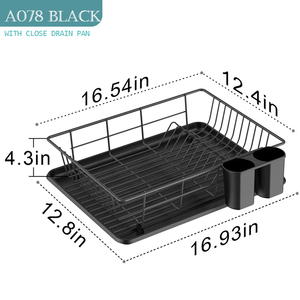 Extendable Metal Shelf Bowl Dish Organizer Kitchen Drainer Rack For Dish Rack