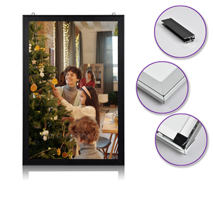 Aluminium frame with LED backlight Snap Frame Slim Light Box Poster Frame for Advertising