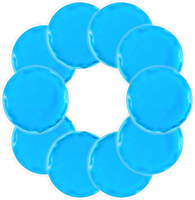 Compresse de gel PVC réutilisable Badu, personnalisable (couleur, logo, taille), pour thérapie physique et soulagement des maux de tête, Classe I