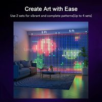 Bande lumineuse LED RGB à pixels, contrôlée par application, de haute qualité, adressable, pour la décoration de la maison intelligente, éclairage de Noël