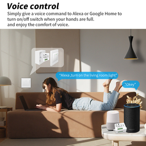 Alexa 및 <span class=keywords><strong>Google</strong></span> 어시스턴트를 통한 음성 명령을위한 무선 터치 제어 기능이 포함 된 SIXWGH 지그비 프로토콜 스마트 스위치 키트 - Product Image 4