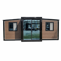 Maison conteneur 2 chambres de 20 pieds avec murs isolés, installation rapide, extensible, préfabriquée pour projets de vie en plein air