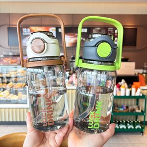 Luck Drink Sports Water Bottle 830ml With Straw Portable Outdoor Use - Product Image 1