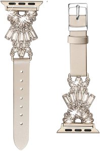Cinturino in vera pelle di lusso con cinturino in Glitter e diamanti con cinturino Shinny resistente da <span class=keywords><strong>ragazza</strong></span> per Apple Watch cinturino di ricambio - Product Image 6