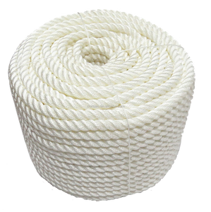 White Color 3 Strand <strong>Polyamide</strong> PP Multifilament Nylon <strong>Polyester</strong> <strong>Rope</strong> 16mm/18mm/24mm/28mm With CCS Certificate - Product Image 1