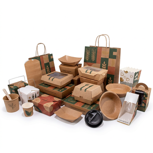 Bolsa de Papel Kraft para Llevar Comida Rápida, Personalizada para Restaurantes, para Hamburguesas, Sándwiches, Papas Fritas y Café - Product Image 4