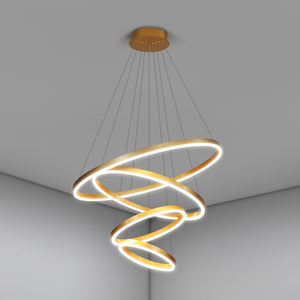 Lámpara <span class=keywords><strong>de</strong></span> araña grande para sala <span class=keywords><strong>de</strong></span> estar, candelabro minimalista moderno <span class=keywords><strong>de</strong></span> <span class=keywords><strong>escalera</strong></span> alta, anillo <span class=keywords><strong>de</strong></span> lámparas para restaurante, Villa - Product Image 2