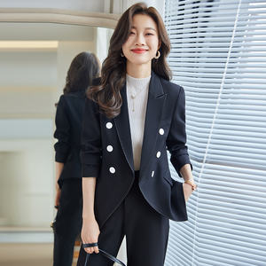 Pantalon de mode pour femmes de haute qualité Blazer Occasions formelles de haute qualité costume à manches longues costume d'affaires ensemble deux pièces - Product Image 6