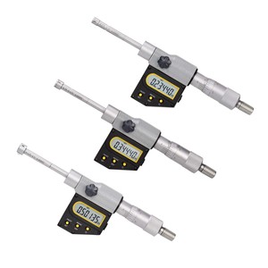 Micromètre intérieur à trois points en carbure pour mesurer les surfaces, avec tige d'extension de 6 pouces - Product Image 5