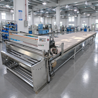 Machine automatique d'étalement de tissus pour vêtements, type berceau CNC, à moteur PLC, étaillère sans tension, découpe automatique, vitesse réglable