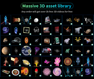 Volledig formaat hologram 3D andere reclame-apparatuur splicing LED fan videowall hologram projector 3D holografische fan apparatuur - Product Image 6