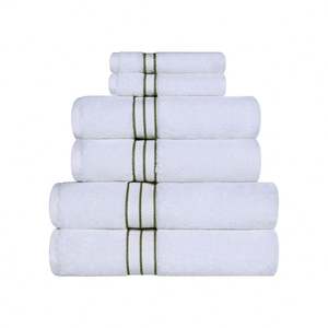 Superior <b>Turkish</b> Cotton 6 Piece Absorbent Heavyweight <b>Towel</b> Set - Product Image 1