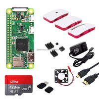 Raspberry Pi 0 W écran tactile carte SD ventilateur dissipateur thermique carte unique boîtier d'ordinateur housse adaptateur d'alimentation zéro W
