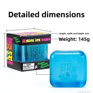 ของเล่นบีบคลายเครียดรูปทรงสี่เหลี่ยมมอลโทส NeedohNiceCube รุ่น H2604021 สำหรับเด็ก 3 ปีขึ้นไป ขายส่งข้ามพรมแดน ยอดนิยม - Product Image 4