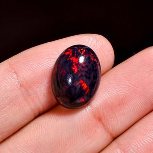 หยาชี โอปอลเอธิโอเปียสีดำธรรมชาติ 5.5 กะรัต รูปทรงวงรี สำหรับการบำบัดจักระ การทำเครื่องประดับแบบพันลวด - Product Image 2