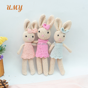 Conejito de Peluche Hecho a Mano Umy, Súper Suave, de Ganchillo, Juguete para Bebé, Relleno de Algodón PP, para Bodas, Alivio del Estrés, Técnica de Lavado UV - Product Image 2