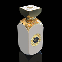 Botol kaca parfum mewah untuk kemasan desain baru 30ml 50ml 100ml botol kaca parfum kotak merah Crimp unik
