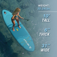 Tabla de Paddle Surf Inflable de PVC con Logotipo Personalizado, Estable, para Deportes Acuáticos, Recreación, Juego Completo con Bomba, Fabricante