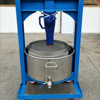 Presse manuelle multifonctionnelle pour noix d'arachide saindoux Presse à huile en acier inoxydable avec moteur à noyau Presse à miel, fruits et légumes