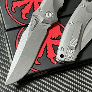 Couteau Dragon à Double Lame Micro Tech de Haute Qualité en Acier Inoxydable D2, Manche en Aluminium Personnalisable pour Usage Industriel et Quotidien (EDC) - Product Image 2