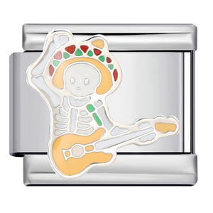 LAMOON Halloween Jour des Démons Morts Femme Chaman Italienne Charme Liens Fit 9mm Perles en Acier Inoxydable DIY Making Bracelet - Product Image 6