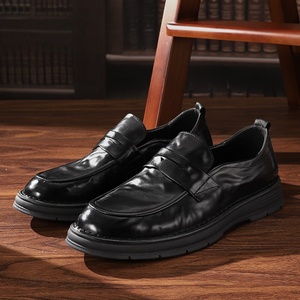 Chaussures en cuir de vachette pour hommes, chaussures de ville formelles pour hommes, chaussures décontractées confortables pour hommes, chaussures de marié - Product Image 5