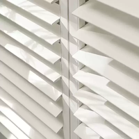 Porte pliante intérieure en bois massif de qualité supérieure, 4 panneaux, à persiennes réglables, avec quincaillerie robuste pour chambre à coucher