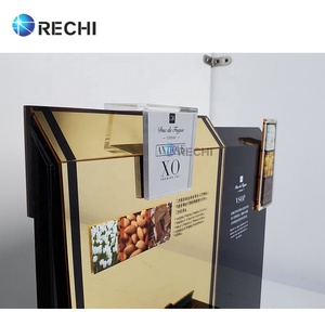 RECHI Comptoir Miroir Or Acrylique Bouteille De Vin Au Détail POS Organisateur Présentoir pour <span class=keywords><strong>VSOP</strong></span> Brandy Wine XO <span class=keywords><strong>Cognac</strong></span> Demo Display - Product Image 5