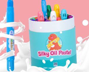 Jouets à dessin personnalisés, ensemble artistique de 12/24/36 couleurs, Non toxique, crayon Super coloré lavable à l'huile, Crayons à la <span class=keywords><strong>craie</strong></span> pour enfants, papeterie - Product Image 3