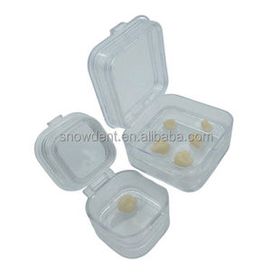 Diş Lab temizle plastik membran kutuları yastık kutusu diş kronu kutu 1 inç 2 inç 3 inç 4 inç boyutları mevcuttur - Product Image 3