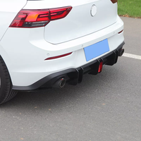 KSEEK – diffuseur arrière de voiture de course durable avec feu d'arrêt Led pour Golf 8 GTI 2020-