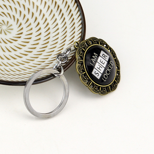 Nuevo Diseño, Llavero Redondo Negro con la Frase 'I AM SHER LOCKED' del Programa de TV 'Sherlock <span class=keywords><strong>Holmes</strong></span>', para Fans - Product Image 4