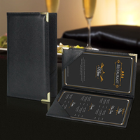 Porte-documents en cuir personnalisé pour bureau, hôtel, restaurant, factures