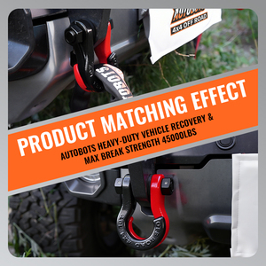 AUTOBOTS Universele Stalen Trekhaak Aanhangwagen Trekhaak Trekring Trekhaak Schakel Gesp Gespleten D-Ring Schakels - Product Image 6