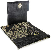Ensemble Cadeau de Tapis de Prière 5 Articles de Haute Qualité Tapis de Prière Sejadah Janamazi Produits Islamiques Toutes Couleurs