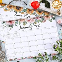 Calendrier mural mensuel 2027, agenda à spirale, impression personnalisée, organisateur de planning suspendu pour l'école et le bureau