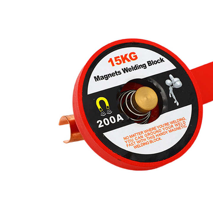 Magnetic Welding Ground Clamp – 500 AMP, Adjustable Butterfly Screw, Brass & Magnet