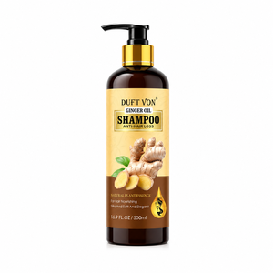 Shampoo allo Zenzero Personalizzato OEM Anticaduta, Essenza Naturale Vegetale, <span class=keywords><strong>Capelli</strong></span> Morbidi e Setosi, <span class=keywords><strong>Cura</strong></span> Profonda del Cuoio Capelluto, Riduce la <span class=keywords><strong>Caduta</strong></span>, 500ml - Product Image 1
