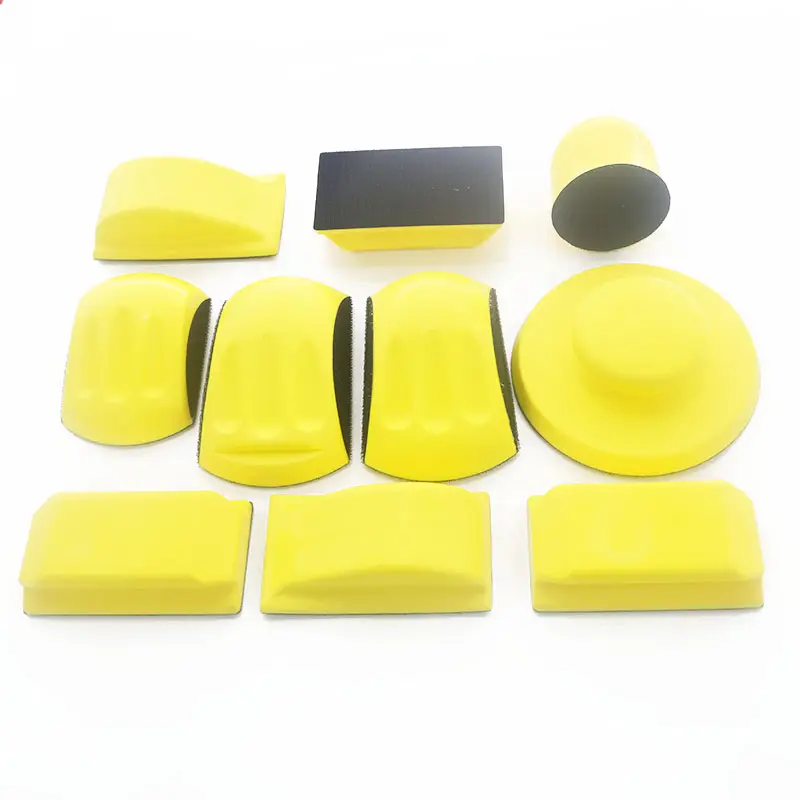 Professional Polyurethane Materia mouse round shape flexible hand sanding block used with sandpaper for polishing grinding