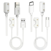 Câble de charge USB de remplacement pour Samsung Galaxy Fit 3 SM-R390 1M Montre intelligente avec gaine en PVC blindage tressé