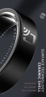 Anneau intelligent NFC en céramique R20, surveillance de la fréquence cardiaque, de l'oxygène sanguin, du sommeil, prise de photos, lecture d'e-books, NFC, étanche IP68