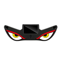 Nouvelle Lampe LED Décorative Sans Fil à Énergie Solaire Effet « Demon Eye » pour Voiture 2026 – Lumière d'Ambiance pour Vitre Arrière Disponible en Quatre Couleurs