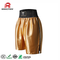 Shorts de boxe professionnels en polyester, shorts d'entraînement Muay Thai Sanda, shorts de combat à taille élastique pour la compétition et l'entraînement en salle de sport